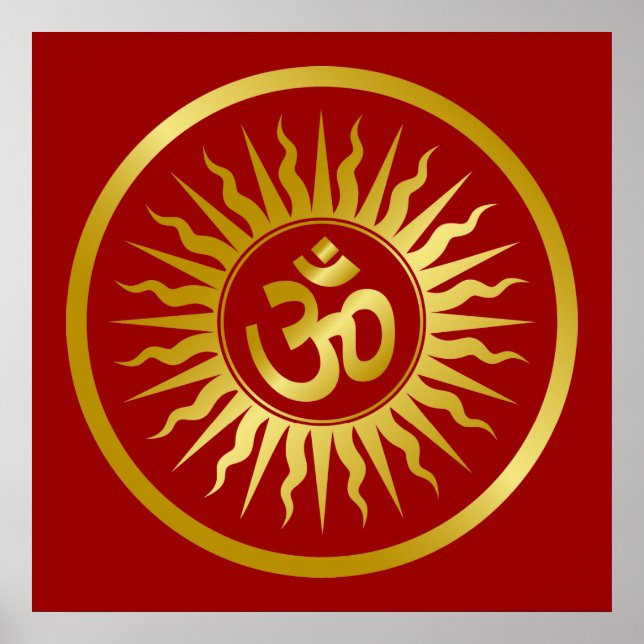 Golden Om Design Poster (Framsidan)