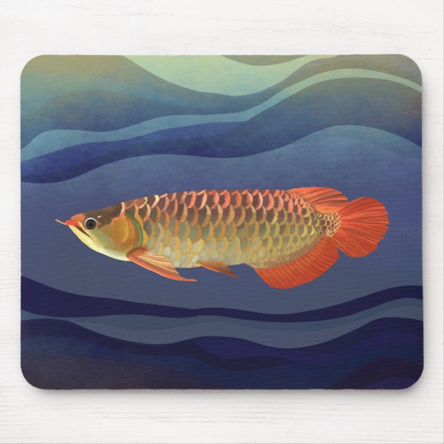 Golden Orange Arowana Fish Aquatic Musmatta (Framsidan)