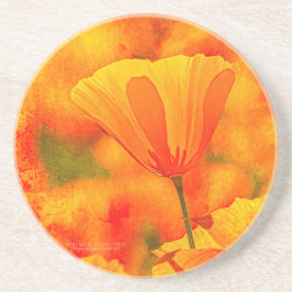 Golden Orange California Poppy "Land of Orange" Underlägg