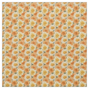 Golden Orange Chrysanthemum Autumn Garden Bloom Tyg