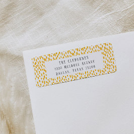 Golden Orange DashReturn-adressetikett Returadress Etikett