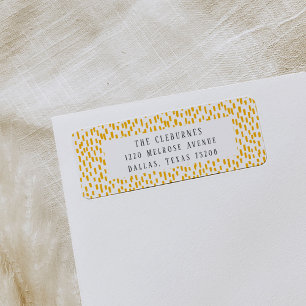 Golden Orange DashReturn-adressetikett Returadress Etikett