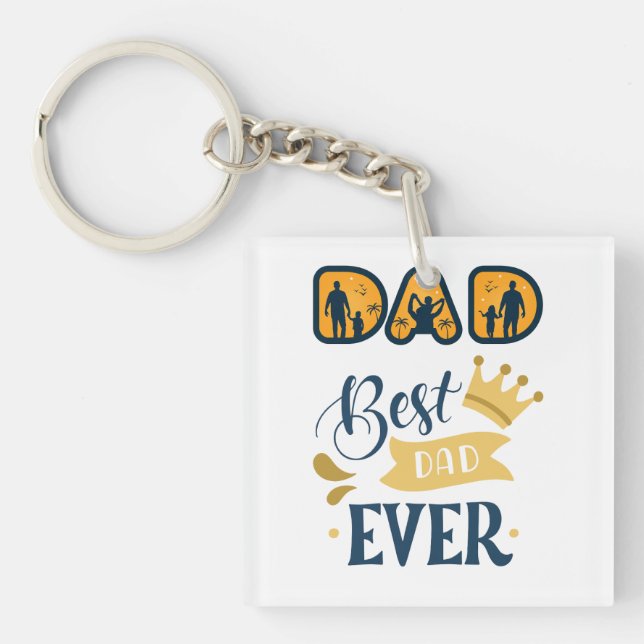 Golden Orange och Blue Modern Fars dag (Framsidan)