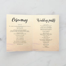 Golden orange sommarhavet vinkara bröllop