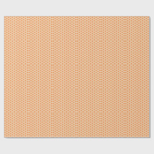 Golden/Orange Stars Mönster Presentpapper