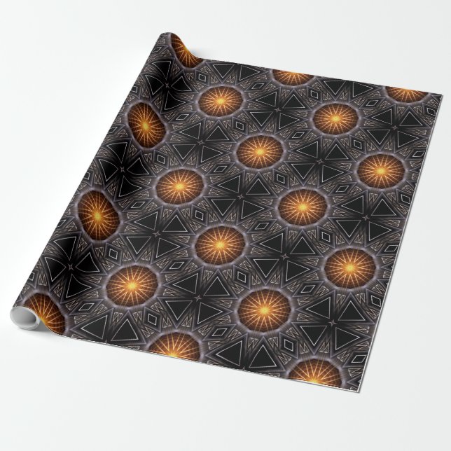 Golden Orb Torn 00120150507220114 Papper om inkaps Presentpapper (Utrullad)