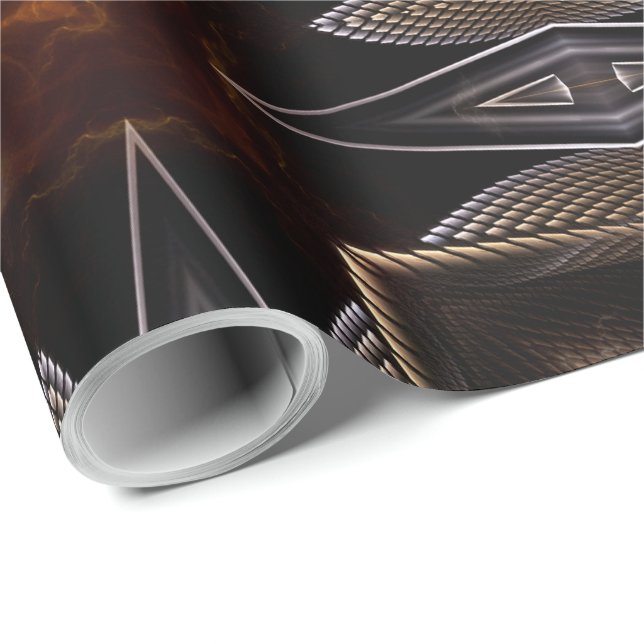 Golden Orb Torn 00120150507224200 Papper om inkaps Presentpapper (Rullad Hörn)