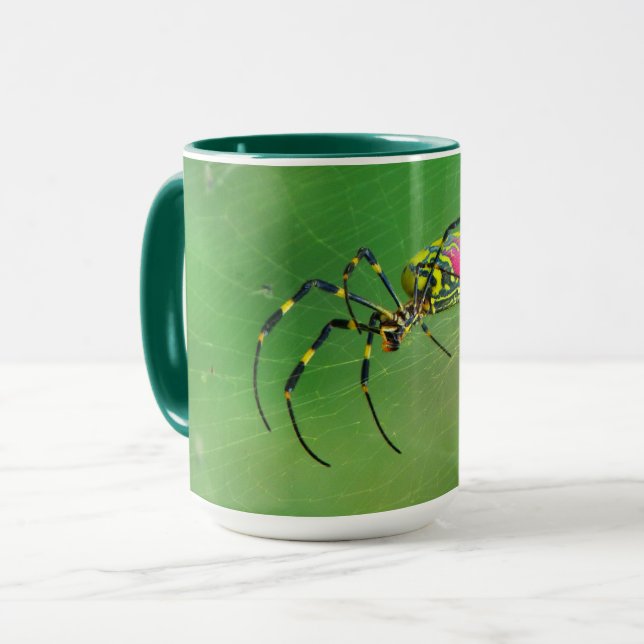 Golden Orb Weaver Spider Mugg (Framsida vänster)