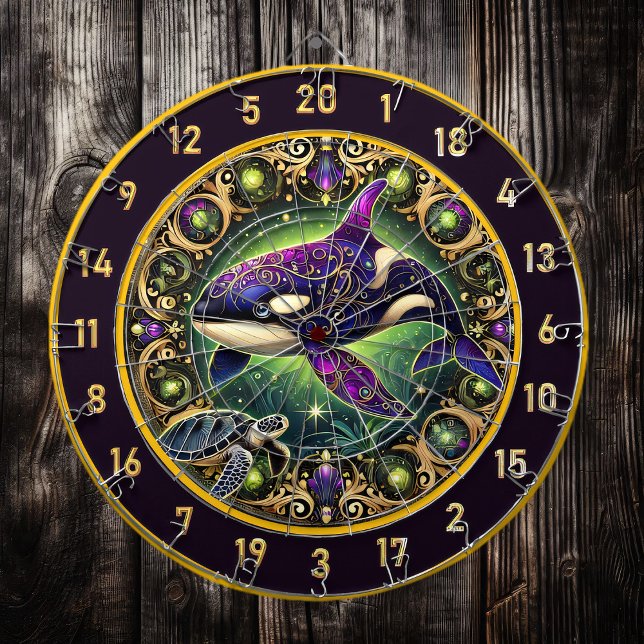 Golden Orca Turtle Lodge Wall Art Darttavla (Skapare uppladdad)