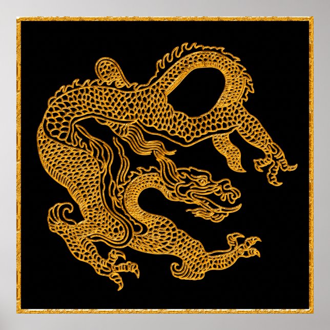 Golden oriental drake 01 poster (Framsidan)