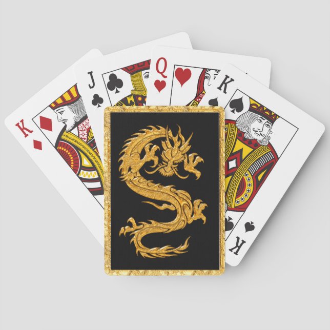 Golden oriental drake 04 casinokort (Baksidan)