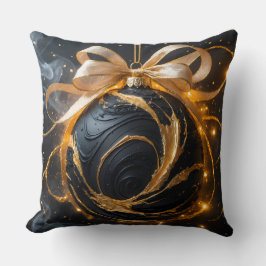 Golden Ornament Glamour Throw Pillow Kudde