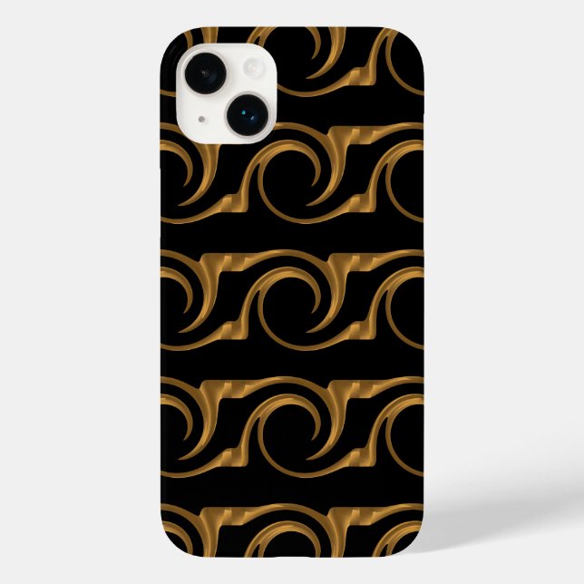 Golden ornamentation iPhone 14 Plus Fodral (Baksida)