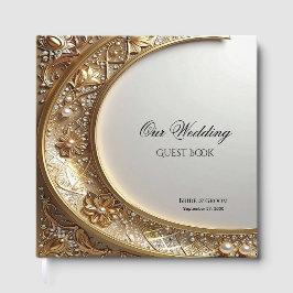 Golden Ornate Frame Guest Book Gästböcker