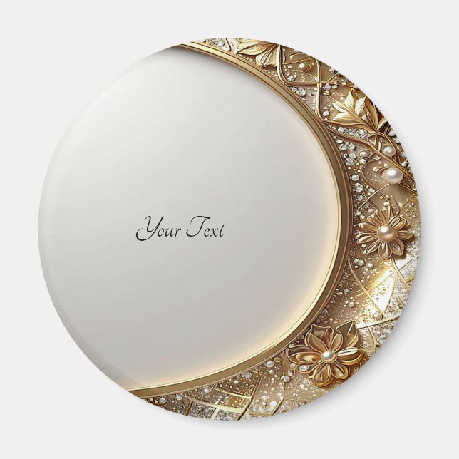 Golden Ornate Frame Magnet (Framsidan)