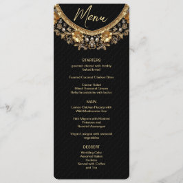 Golden Ornate Frame Menu Meny