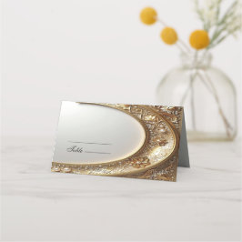 Golden Ornate Frame Place Card Placeringskort