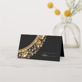 Golden Ornate Frame Place Card Placeringskort