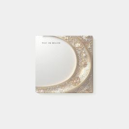 Golden Ornate Frame Post it Notes Post-it Block