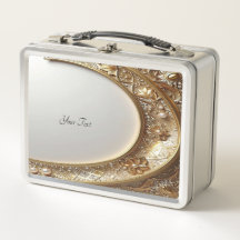 Golden Ornate Lunch box
