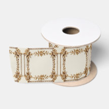 Golden Ornate Rectangle Dimond Flowers Shiny
