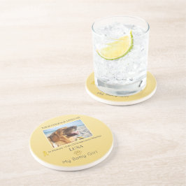 Golden Osteosarcoma Round Pet Tribute Underlägg