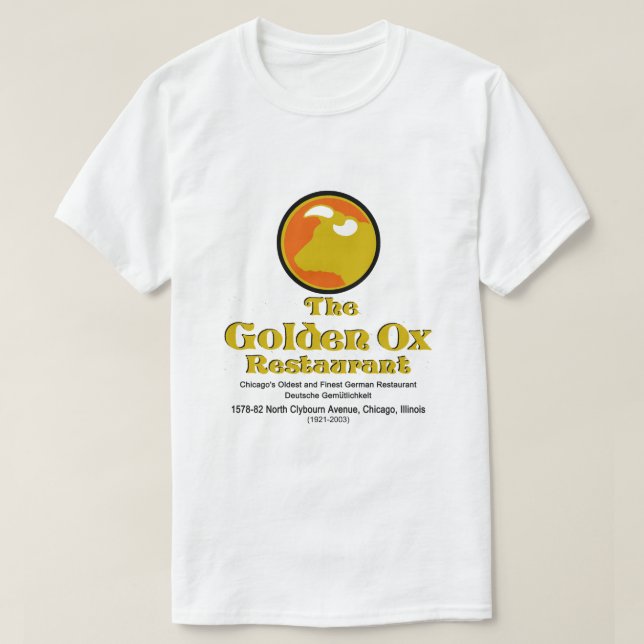 Golden Ox Restaurant, Chicago, IL T Shirt (Design framsida)