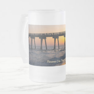 Golden Panama City Beach Sunset Reflection Frostat Ölglas