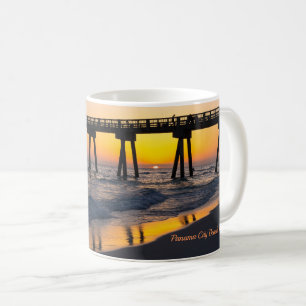 Golden Panama City Beach Sunset Reflection Mugg