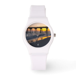 Golden Panama City Beach Sunset Reflection Watch Armbandsur