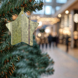 Golden Panes Julgransprydnad Keramik