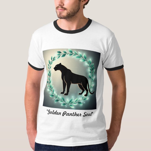 Golden Panther Soul T Shirt (Framsida)
