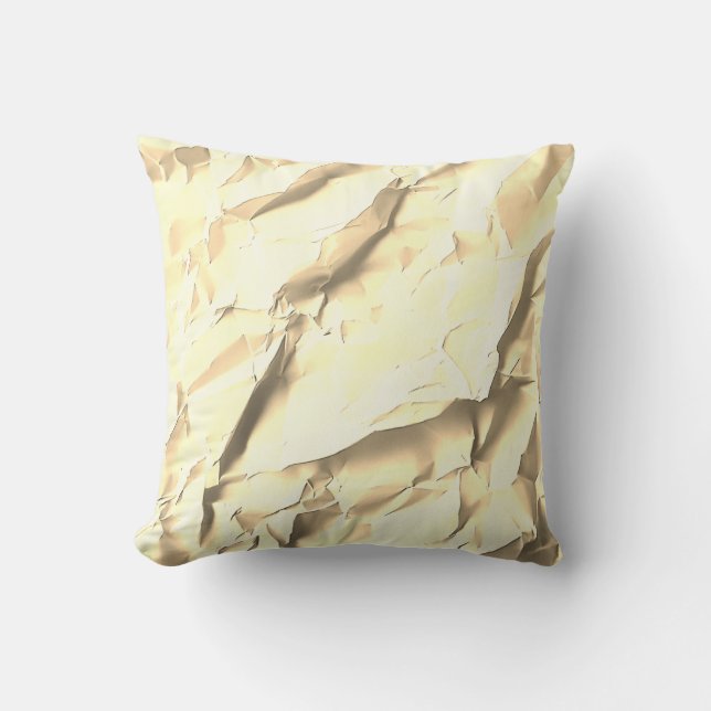 Golden Paper Texture Pillow Kudde (Framsida)