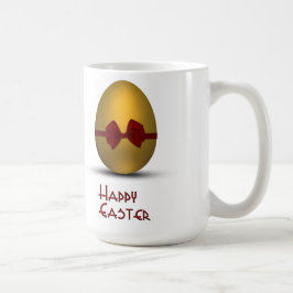 Golden Påskägg med Red Bow Kaffemugg