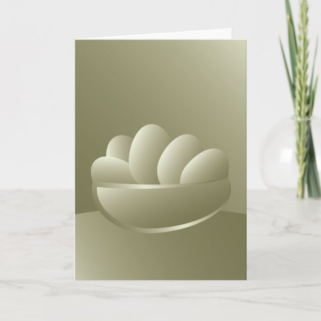 Golden Påskäggs Helgkort (Framsida)