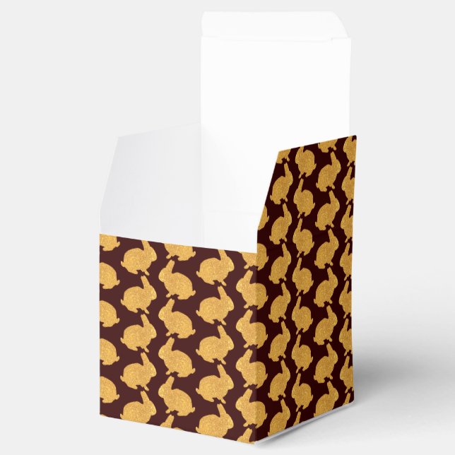 Golden Påskhare Presentaskar (Öppnad)
