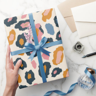 Golden Pastel Leopard Spots Presentpapper