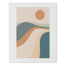 Golden Path – Editable Earth Tone Landscape Art