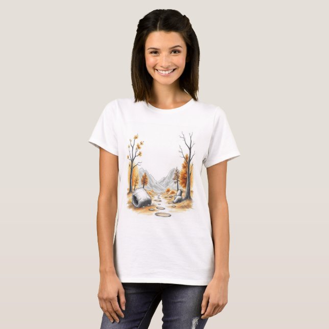 Golden Pathway T Shirt (Hel framsida)