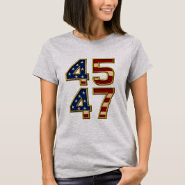 Golden Patriot Power - 45 och 47 feta USA T-Shirt