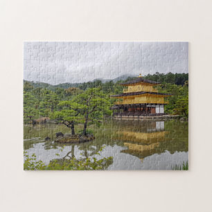 Golden Pavilion Zen Buddhist Temple Kyoto-foto Pussel