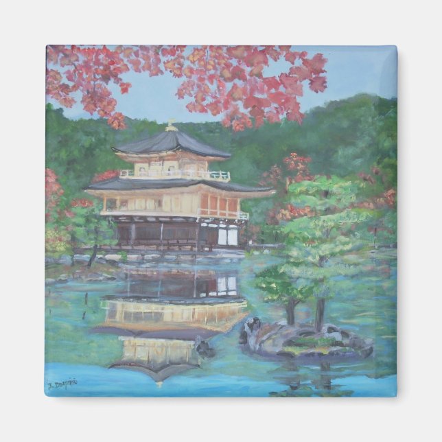 Golden Pavillion i Kyoto Magnet (Framsidan)