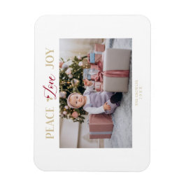 Golden Peace Kärlek Joy minimalistisk enkel jul Magnet
