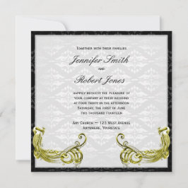 Golden Peacock på Damaskonsbäcken Inbjudningar