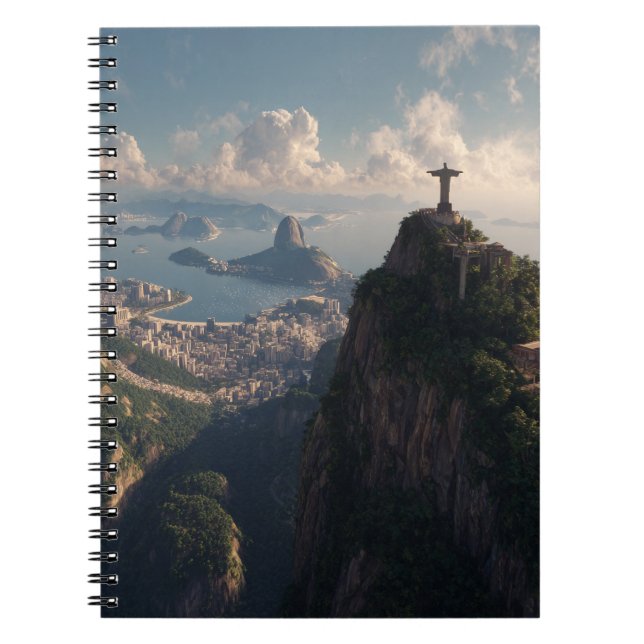 Golden Peak Rio Skyline Notebook Anteckningsbok (Framsidan)