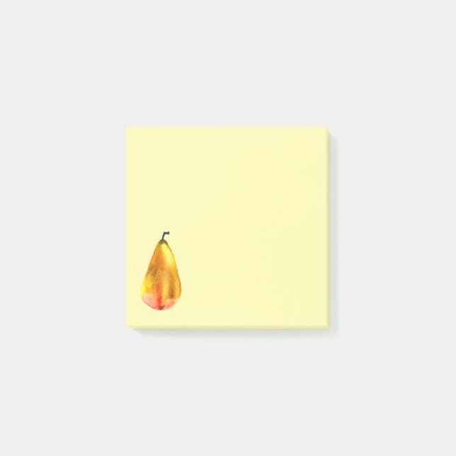 Golden Pear Fruit art Post-it Block (Framsida)