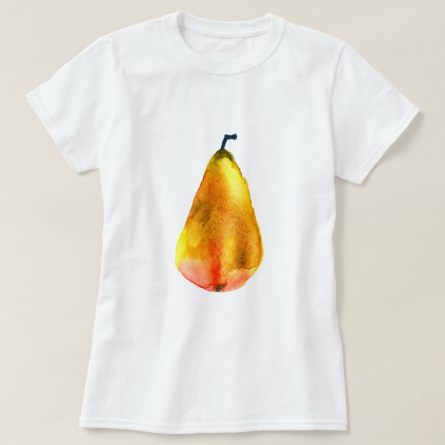 Golden Pear Fruit art T Shirt (Design framsida)