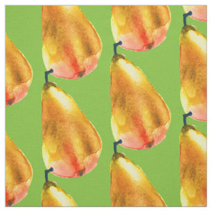 Golden Pear Fruit art Tyg