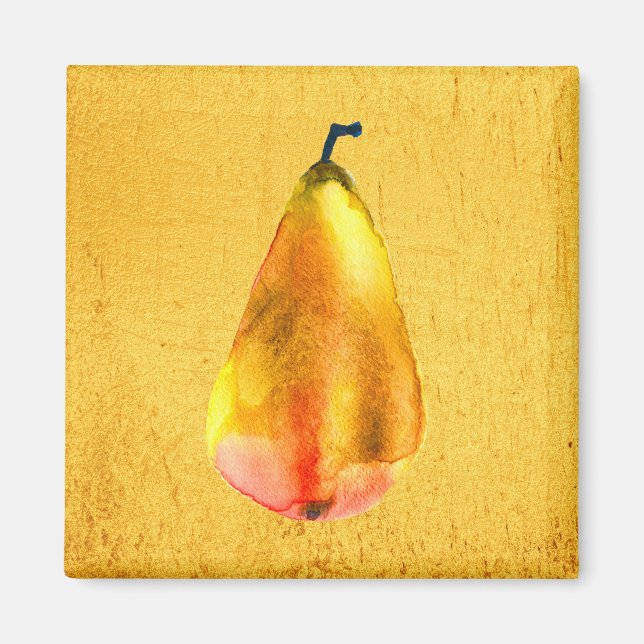 Golden Pear-frukten Magnet (Framsidan)