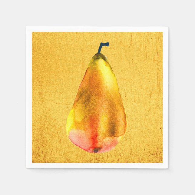 Golden Pear-frukten Pappersservett (Framsidan)